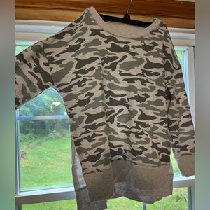 White camo sweater